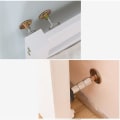 Miniatyrbild 5 av 5: Anti-shake teleskopstöd vid sängkanten Justerbara gängade sänggavelstoppare 46-64mm