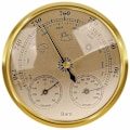 Miniatyrbild 1 av 5: Analog väderstation - Analog väderstation för inomhus och utomhus - Består av barometer, termometer och hygr