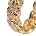 Miniatyrbild 4 av 5: Mode Twisted Ring Creative Smycken Ring Cubic Zirconia Legering Finger Ring för present Golden US 10