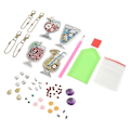 Miniatyrbilde 3 av 4: 4stk Diy Diamond Picture Nøkkelring Diy Diamond Maling Pendant Diy Juice Series Nøkkelring Anheng For Bag Nøkkelfamilie