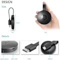 Miniatyrbillede 3 af 4: Den samme trådløse push screen enhed push treasure G2 Android sort trådløs skærm enhed uden switch,