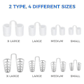 Miniatyrbild 5 av 5: 8 st/ set Silikon Nose Vent Clip Anti Snarkning Device Nasal Dilators Hjälper bättre sömn