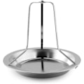Miniatyrbilde 1 av 4: Vertikal rustfritt stål stekt kyllingstativ Heavy Duty Grillpanne For Ovn Baking Grill Tool