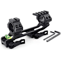 Miniatyrbillede 1 af 4: Tactical Scope Mount med Picatinny toppe og boble niveau i 1 stk 2&quot; Offset Qr/qd til Weaver/picatinny skinner Montering til 30 mm og 25 mm ring