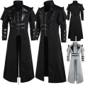 Pikkukuva 1 / 5: Miesten Steampunk Tuxedo -takki goottilainen Halloween-asu 2XL Grey