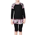 Pikkukuva 2 / 5: Kids Girls Islamic Muslim Modest Uimapuvut Black 5-6 Years