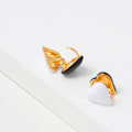 Miniatyrbillede 4 af 5: Ørering Heart Stud Daily Outfit Modesmykker Ac7206 C206