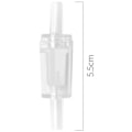 Miniatyrbillede 2 af 5: 10 stk. Akvarieluftpumpe kontraventiler Envejskontraventil Akvariumfisketank Iltluftpumpekontraventil, hvid，Fonepro