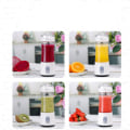 Pikkukuva 5 / 5: Kannettava blender - Mini henkilökohtainen blender - Mehulinko - Mehukuppi, Smoothie Masher, 6 terää, Ladattava USB -portti, Waterpr