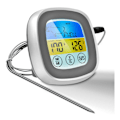 Miniatyrbild 1 av 5: (Grå med vit mittram) Digital färgdisplay kökstermometer