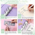 Miniatyrbilde 4 av 4: A6 Pu Leather Notebook Planner Organizer Pink
