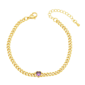 Miniatyrbillede 4 af 5: Armbånd Vintage Zircon Metallic Element Modesmykker Ac10750 Green