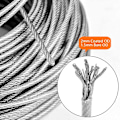 Miniatyrbillede 4 af 5: Wire-kit i rustfrit stål Wire-sæt Hængende reb i rustfrit stål med spænde og kroge med handsker 10/15/20/30m (sølv 20m (304 stk.)