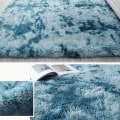 Miniatyrbillede 5 af 5: Mørkeblå 80*160 cm gradient tie-dye stue sofabord soveværelse plys rektangulær gulvmåtte，Til toilet, toilet osv.