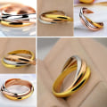 Pikkukuva 3 / 5: Party Women Minimalist Linked Triple Circle Sormus Korut Ystävänpäivä Lahja 19mm