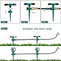 Miniatyrbillede 4 af 5: 2 stk haveautomatisk sprinkler Roterende græsplænevanding 360 graders automatisk sprinklersprinkler A
