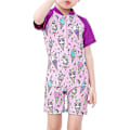 Miniatyrbilde 1 av 2: barn Jenter Gutter Sommer Badetøy Strand Tegneserie Print Zip One Piece Badedrakt Cone Print 3-4 Years