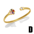 Pikkukuva 1 / 5: Rannekoru Vintage Zircon Heart Stud Muotikorut Ac10588 D