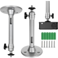 Miniatyrbilde 1 av 5: 2 stk. Projektor Takfeste, Mini Justerbart Veggprojektorfeste i Aluminium, Universelt Projektor Takfeste For Digitalkamera Speilrefleks Videokamera Maks. 5