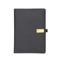 Miniatyrbillede 1 af 3: Business gave opladningsnotebook med ledsager gave u disksæt mobil power notebook (sort guld indbygget 8000 power loop uden pakke),