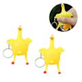 Miniatyrbild 3 av 4: 10 st Weird Chicken Key Chain Prank Tools For Trick Pressure Reliese