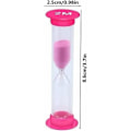 Miniatyrbillede 2 af 5: Timeglas, køkken timeglas te-timer 30s/1mins/2mins/3mins/5mins/10mins for børn og voksne, hjem, kontor, spil 6 stk.