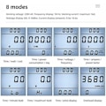 Miniatyrbild 3 av 5: Digital strömmätare, EU-kontakt, AC Voltmeter, Energitestare, USA UK AU FR BR IT Regulatory Plug