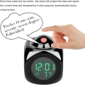 Miniatyrbild 4 av 5: Projektionsklocka, takprojektionsväckarklocka Digital klocka med tidsvisning för inomhustemperatur