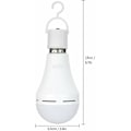 Miniatyrbild 5 av 5: 1st multifunktionella uppladdningsbara LED-nödlampor 12W 60W Motsvarande 6000K Ljusa utomhuslampor för P
