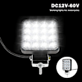 Miniatyrbillede 5 af 5: 4 stk 48w led arbejdslys, 12v bil led spotlight vandtæt Ip 67, led arbejdslys til bil lastbil Traktor Suv båd (4 stk)