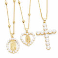 Miniatyrbillede 2 af 5: Halskæde Vintage Zircon Cross Fashion smykker Ac9148 C