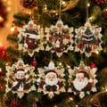 Julepynt DIY Perlediamantkunstkit til voksne (Snefnug) Diamantkunst Julepynt Perlekunstkit til vinduesophæng til jul