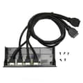 USB 3.0 Hub 4 Portar 5Gbps 19pin Frontpanel för 5.25 Tums PC Datorchassi Optisk Enhet