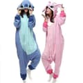 Stitch Pyjamas Anime Tecknad Sovkläder Overall Jumpsuit-1