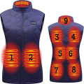 Miniatyrbillede 1 af 5: Damevarmevest , Halsvarmejakke, 9 varmezoner blue M