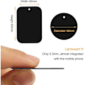 Miniatyrbillede 3 af 5: Metalplader Metalplader, tynde metalplader til magnetisk biltelefonholder, tynd metalplade med magnetklæber (4 runde og 4 rektangulære)