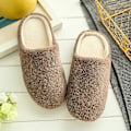 Miniatyrbild 2 av 3: Dam Vinter Fleece Tofflor Inomhus Vanliga golvtofflor Coffee 42-43