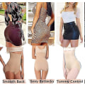 Miniatyrbild 5 av 5: Stringtrosa Shapewear hög midja kontroll trosa för magen Black XL and 2XL
