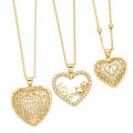 Miniatyrbilde 2 av 5: Halskjede Vintage Zircon Heart Stud motesmykker Ac9049 B
