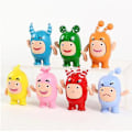 Miniatyrbillede 1 af 2: Oddbods Fuse Bubbles Slick Jeff Bubbles Pvc Figurer Legetøj Søde tegneserie Anime Dukker 7 stk/sæt