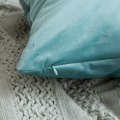 Miniatyrbild 4 av 4: Set med 2 dekorativa kuddfodral i sammet Soffa Case Superslät Mjuk Bekväm dekoration Hem Vardagsrum Sovrum För Soffa 60x60cm Blå Pu