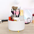 Miniatyrbillede 2 af 4: Roterende makeupbørsteholder med 5 opbevaringspladser til makeupbørster i soveværelset (hvid)