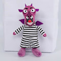 Pikkukuva 4 / 5: 35 cm animaatioelokuva Wendell Wild ympäröivät nuket Wendell ja Wilder Demon pehmolelut A Thin Purple Devil