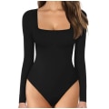 Miniatyrbilde 1 av 4: Kvinners scoop-hals kortermet lange bodysuit jumpsuits 2XL