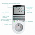Miniatyrbilde 3 av 5: Digital programmerbar stikkontakt, ukentlig digital timer med LCD-skjerm, 12H/24H/7Days strømuttakstimer, energisparing for