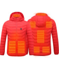 Miniatyrbillede 1 af 4: Vinter udendørs varm elvarme frakke, 8 varmezoner red 4XL
