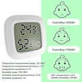 Miniatyrbillede 3 af 5: Mini indendørs magnetisk termometer LCD digital temperatur fugtighedssensor termometer Hjem Rum Hygrometer Måler Vejrstation 2 Pcs Upgrade
