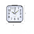 Miniatyrbild 2 av 5: Liten 8 cm svart analog väckarklocka Batteridriven, Tyst, Light On Demand & Snooze, Beep, Soft Wake Up, Alarm Clock