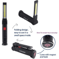 Miniatyrbillede 5 af 5: USB Genopladelig Lommelygte LED Arbejdslys Bærbar Magnetisk COB hængekrog til udendørs campingreparationslampe (2 STK SMA