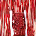 Miniatyrbillede 1 af 4: 2 Stk 1mx1m Laser Regngardin Fødselsdagsdekoration Bryllupsfest Baggrund Red 1m*4m